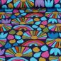 Preview: Baumwolljersey abstrakte Regenbogen bunt - Karina+Kind